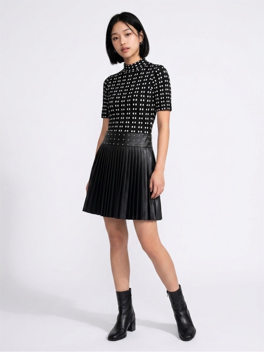 Karen Millen Black and White Mini Dress